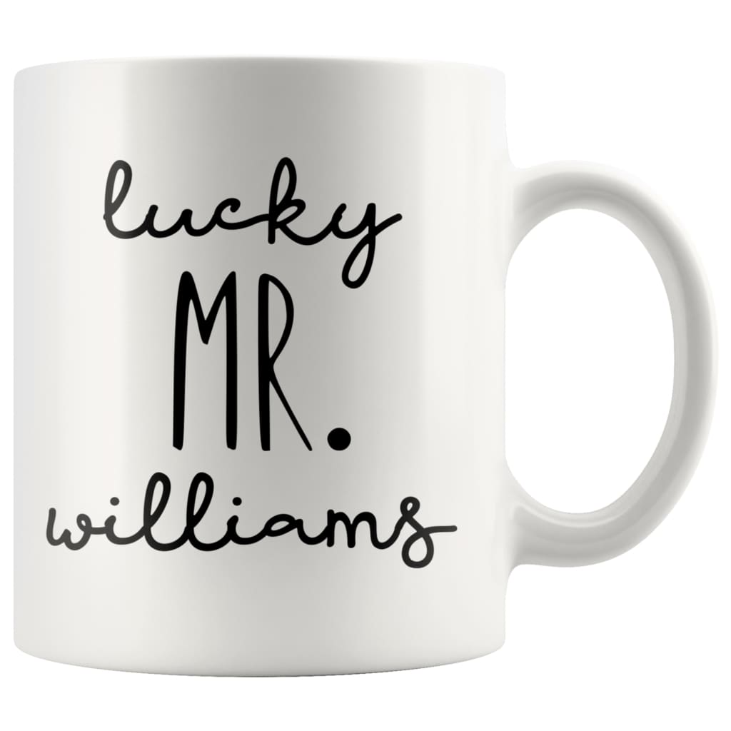 Personalized Engagement Gift For Couple Custom Name Wedding Gifts for Groom and Bride Mug Combo Set 11oz — photo 5