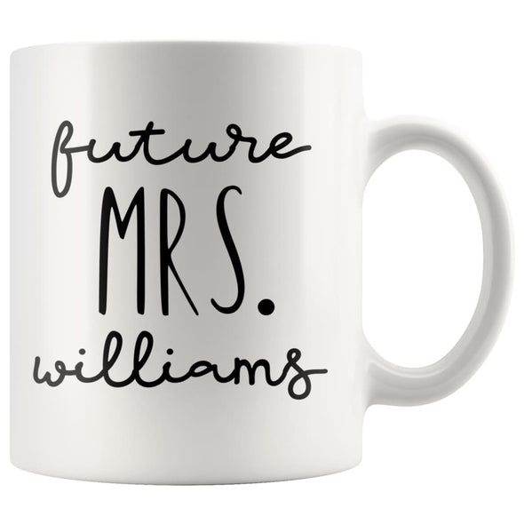 Personalized Engagement Gift For Couple Custom Name Wedding Gifts for Groom and Bride Mug Combo Set 11oz $29.50 | Mrs., Mr. Drinkware
