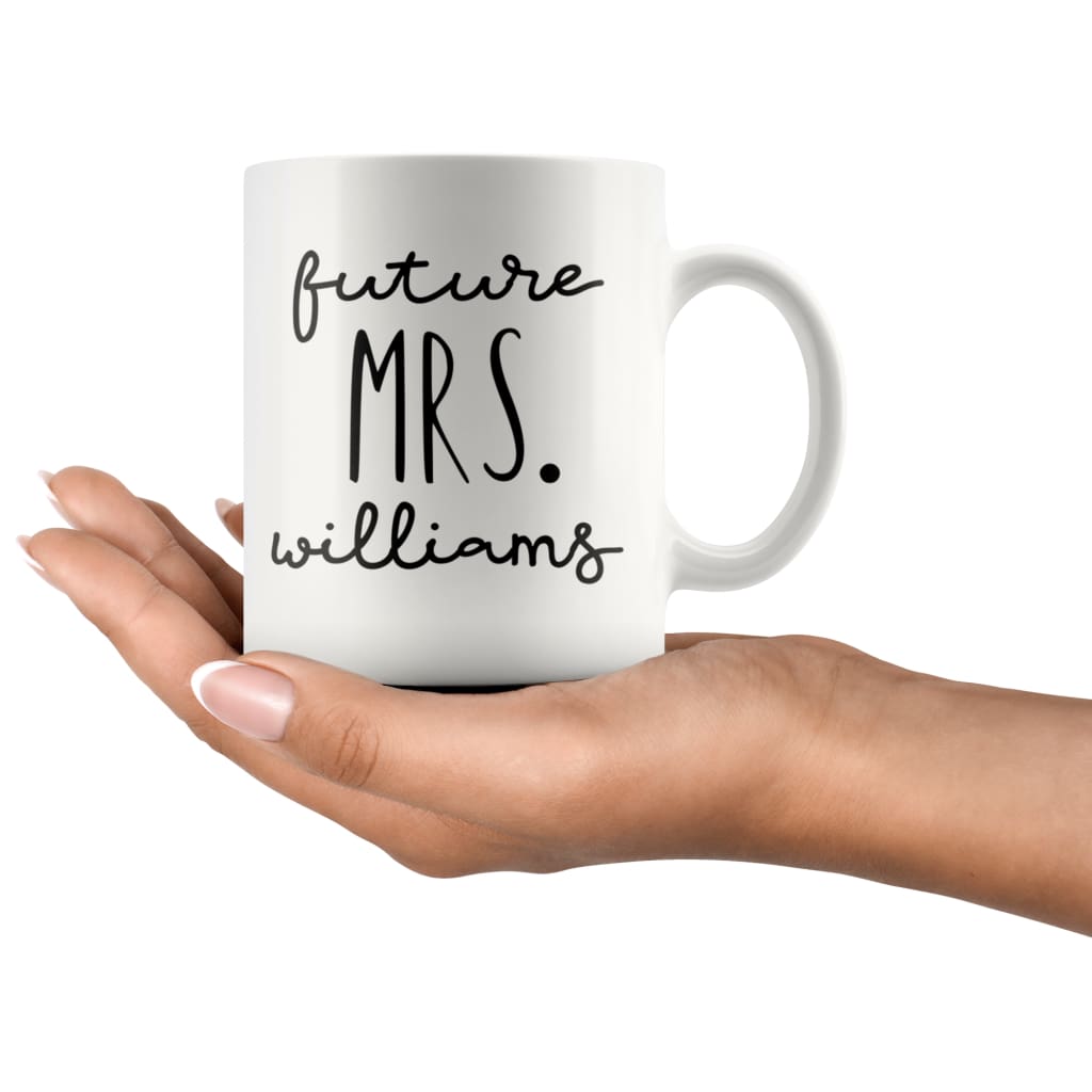Personalized Engagement Gift For Couple Custom Name Wedding Gifts for Groom and Bride Mug Combo Set 11oz — photo 3