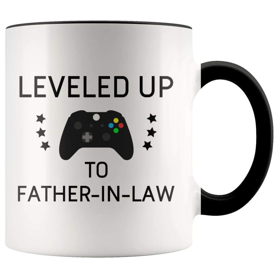 Personalized Father of the Bride Gift: Leveled Up To Father-In-Law Coffee Mug
