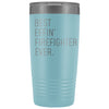 Personalized Firefighter Gift: Best Effin Firefighter Ever. Insulated Tumbler 20oz $29.99 | Light Blue Tumblers