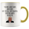 Personalized Funny Aunt Gifts Donald Trump Parody Gag Gifts for Aunt Coffee Mug $19.99 | Yellow Drinkware