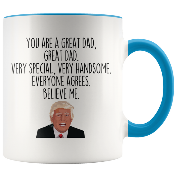 Personalized Funny Dad Gifts Donald Trump Parody Gag Gifts for Dad Coffee Mug $19.99 | Blue Drinkware