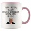 Personalized Funny Dad Gifts Donald Trump Parody Gag Gifts for Dad Coffee Mug $19.99 | Pink Drinkware