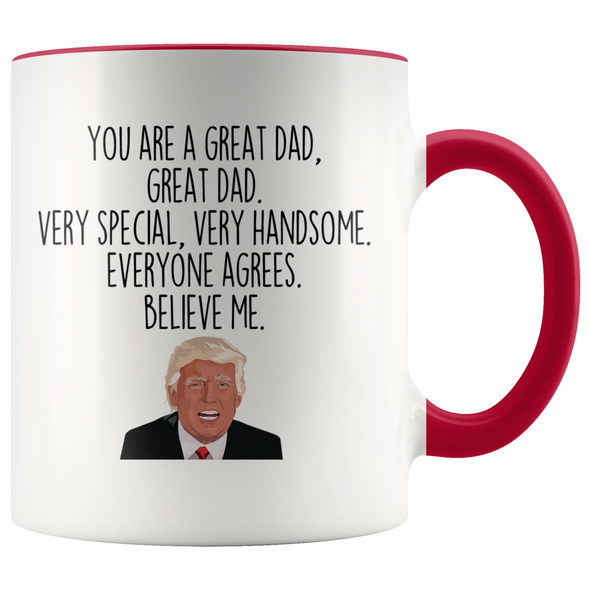 Personalized Funny Dad Gifts Donald Trump Parody Gag Gifts for Dad Coffee Mug $19.99 | Red Drinkware