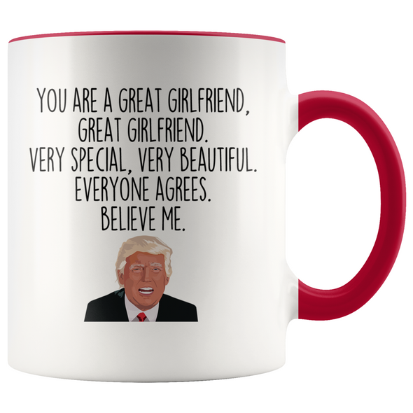 Personalized Funny Girlfriend Gifts Donald Trump Parody Gag Gifts for Girlfriend Coffee Mug $19.99 | Red Drinkware