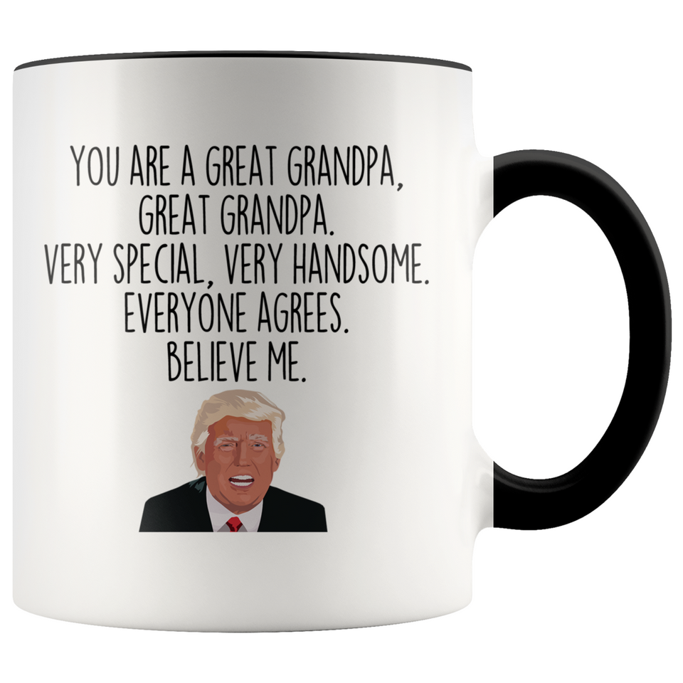 Personalized Funny Grandpa Gifts Donald Trump Parody Gag Gifts for Grandpa Coffee Mug