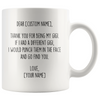 Personalized Gigi Gifts | Custom Name Mug | Funny Gifts for Gigi | Thank You For Being My Gigi Coffee Mug 11oz or 15oz $19.99 | Drinkware