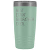 Personalized Godfather Gift: Best Effin Godfather Ever. Insulated Tumbler 20oz $29.99 | Teal Tumblers