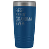 Personalized Grandma Gift: Best Effin Grandma Ever. Insulated Tumbler 20oz $29.99 | Blue Tumblers