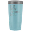 Personalized Husband Gift: Best Effin Husband Ever. Insulated Tumbler 20oz $29.99 | Light Blue Tumblers