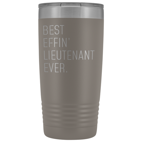 Personalized Lieutenant Gift: Best Effin Lieutenant Ever. Insulated Tumbler 20oz $29.99 | Pewter Tumblers