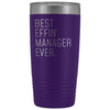 Personalized Manager Gift: Best Effin Manager Ever. Insulated Tumbler 20oz $29.99 | Purple Tumblers