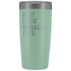 Personalized Manager Gift: Best Effin Manager Ever. Insulated Tumbler 20oz $29.99 | Teal Tumblers
