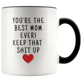 Personalized Mom Mug: Best Mom Ever! Gift | Mom Gift Birthday $19.99 | Black Drinkware