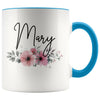 Personalized Name Mug for Women Custom Name Coffee Mug 11oz - BackyardPeaks $14.99 | Blue Drinkware