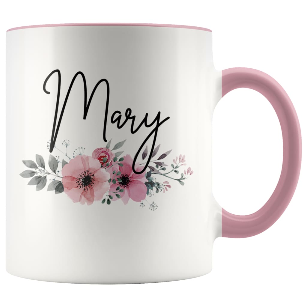 Personalized Name Mug for Women Custom Name Coffee Mug 11oz - BackyardPeaks $14.99 | Pink Drinkware