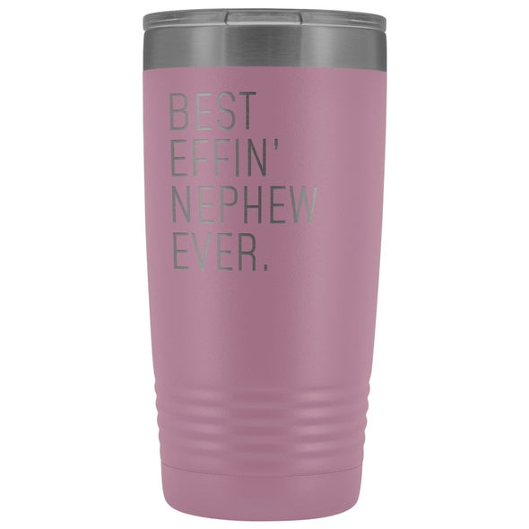 Personalized Nephew Gift: Best Effin Nephew Ever. Insulated Tumbler 20oz $29.99 | Light Purple Tumblers