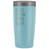 Personalized Papa Gift: Best Effin Papa Ever. Insulated Tumbler 20oz $29.99 | Light Blue Tumblers