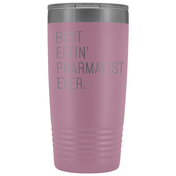 Personalized Pharmacist Gift: Best Effin Pharmacist Ever. Insulated Tumbler 20oz $29.99 | Light Purple Tumblers