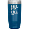 Personalized Pop Gifts Custom Name Gift for Pop Christmas Birthday Father’s Day Pop Coffee Travel Mug 20oz Tumbler $24.99 | Blue Tumblers