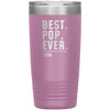 Personalized Pop Gifts Custom Name Gift for Pop Christmas Birthday Father’s Day Pop Coffee Travel Mug 20oz Tumbler $24.99 | Light Purple 