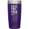 Personalized Pop Gifts Custom Name Gift for Pop Christmas Birthday Father’s Day Pop Coffee Travel Mug 20oz Tumbler $24.99 | Purple Tumblers