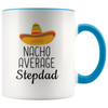 Personalized Step Dad Gifts Nacho Average Stepdad Mug Step Dad Fathers Day Gift $18.99 | Blue Drinkware