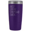 Personalized Stepdad Gift: Best Effin Stepdad Ever. Insulated Tumbler 20oz $29.99 | Purple Tumblers