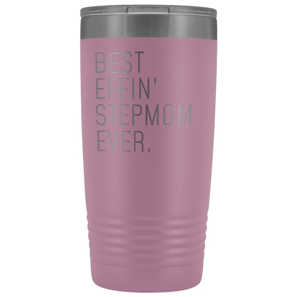 Personalized Stepmom Gift: Best Effin Stepmom Ever. Insulated Tumbler 20oz $29.99 | Light Purple Tumblers