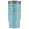 Personalized Therapist Gift: Best Effin Therapist Ever. Insulated Tumbler 20oz $29.99 | Light Blue Tumblers