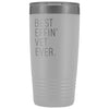 Personalized Veterinarian Gift: Best Effin Vet Ever. Insulated Tumbler 20oz $29.99 | White Tumblers