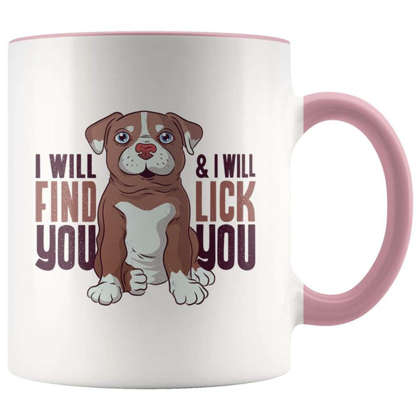 Pitbull Gifts - Pitbull Puppy Coffee Mug - Pink - Custom Made Drinkware