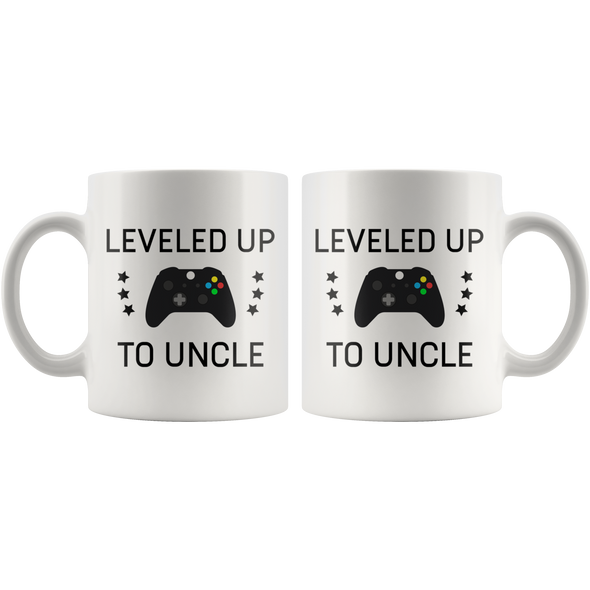 Uncle Pregnancy Announcement New Uncle Gifts: "Leveled Up To Uncle" Tea Cup Coffee Mug 11oz or 15oz