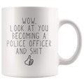 Police Academy Graduation Gifts New Police Officer Graduate Coffee Mug - Police Officer Mug - Custom Made Drinkware