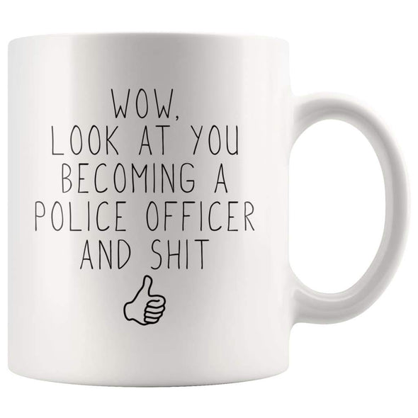 Police Academy Graduation Gifts New Police Officer Graduate Coffee Mug - Police Officer Mug - Custom Made Drinkware