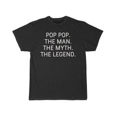 Load image into Gallery viewer, Pop Pop Gift - The Man. The Myth. The Legend. Mens T-Shirt Fathers Day Birthday