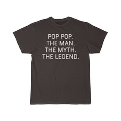Load image into Gallery viewer, Pop Pop Gift - The Man. The Myth. The Legend. Mens T-Shirt Fathers Day Birthday