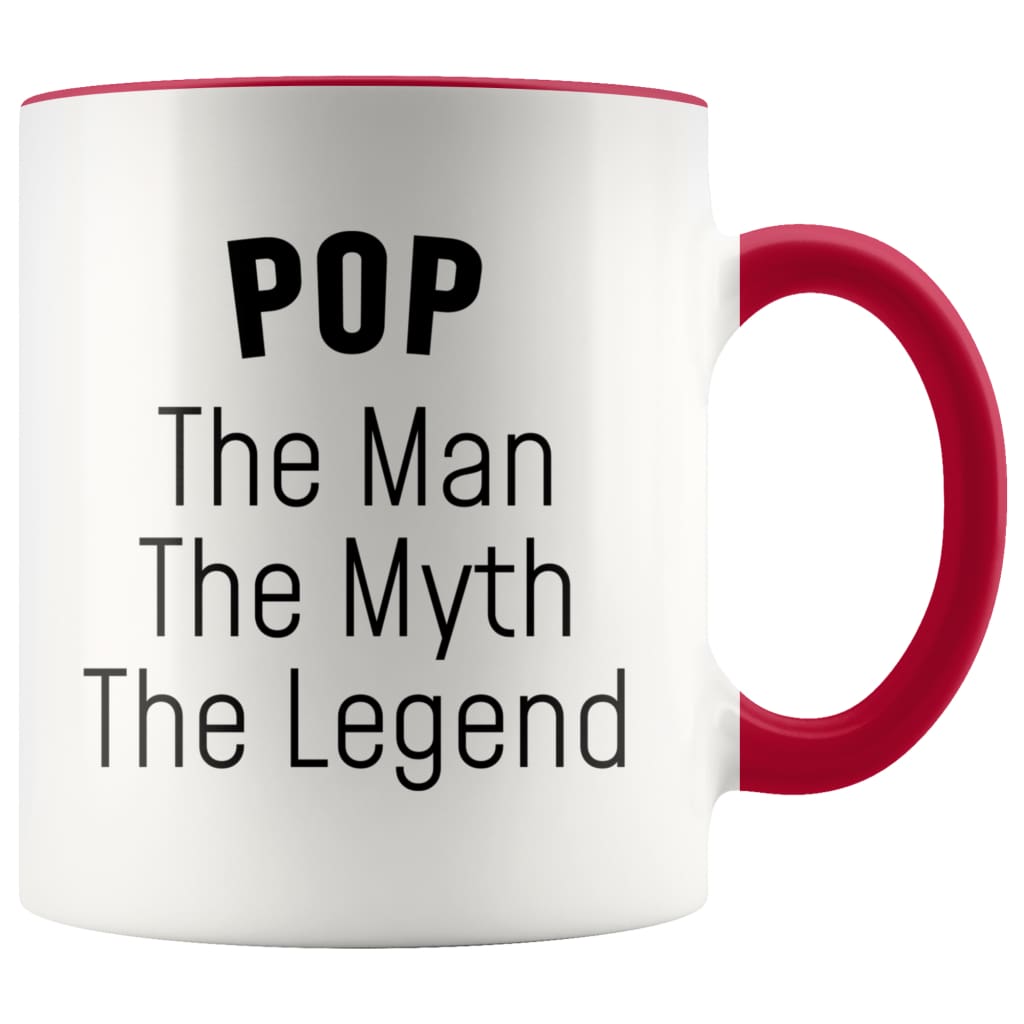 Pop Gifts Pop The Man The Myth The Legend Pop Grandpa Christmas Birthday Father's Day Coffee Mug — photo 6