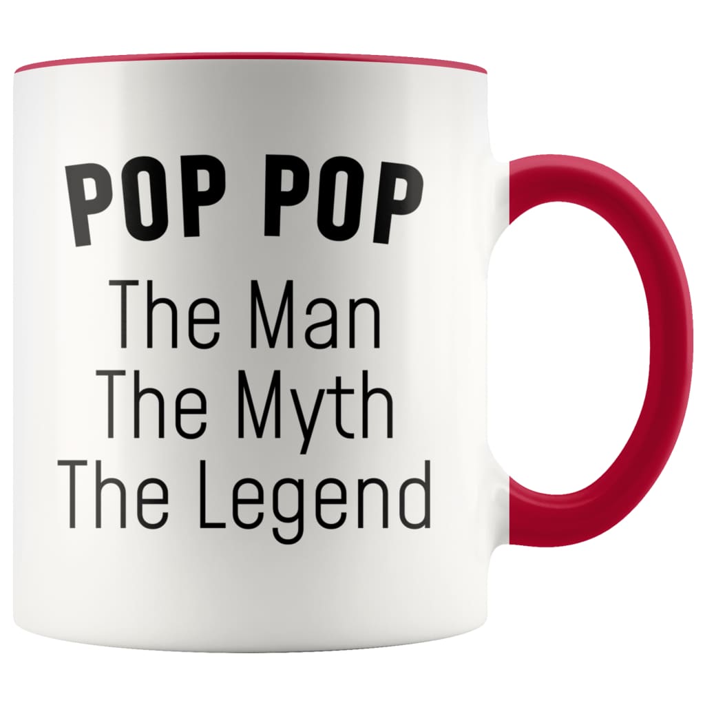 Pop Pop Gifts Pop Pop The Man The Myth The Legend Pop Pop Grandpa Christmas Birthday Father's Day Coffee Mug — photo 6