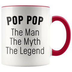 Load image into Gallery viewer, Pop Pop Gifts Pop Pop The Man The Myth The Legend Pop Pop Grandpa Christmas Birthday Father&amp;#39;s Day Coffee Mug