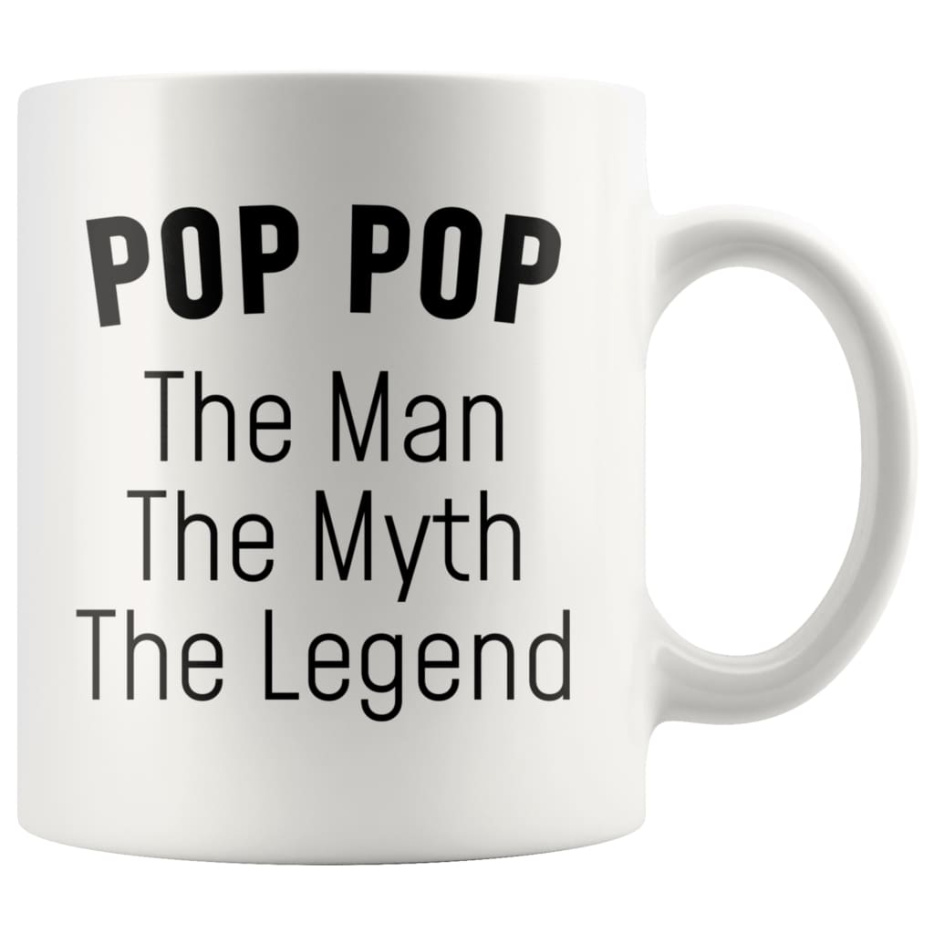 Pop Pop Gifts Pop Pop The Man The Myth The Legend Pop Pop Grandpa Christmas Birthday Father's Day Coffee Mug — photo 7