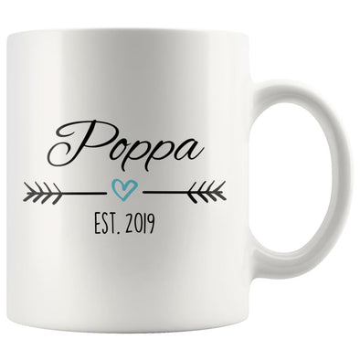 Poppa Est. 2019 Coffee Mug | New Poppa Gift $14.99 | 11oz Mug Drinkware