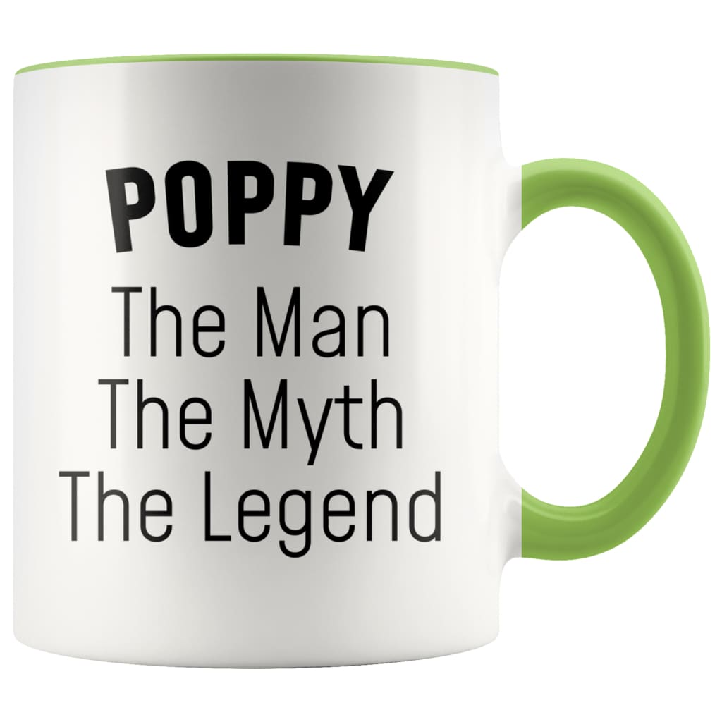 Poppy Gifts Poppy The Man The Myth The Legend Poppy Christmas Birthday Father's Day Coffee Mug — photo 3