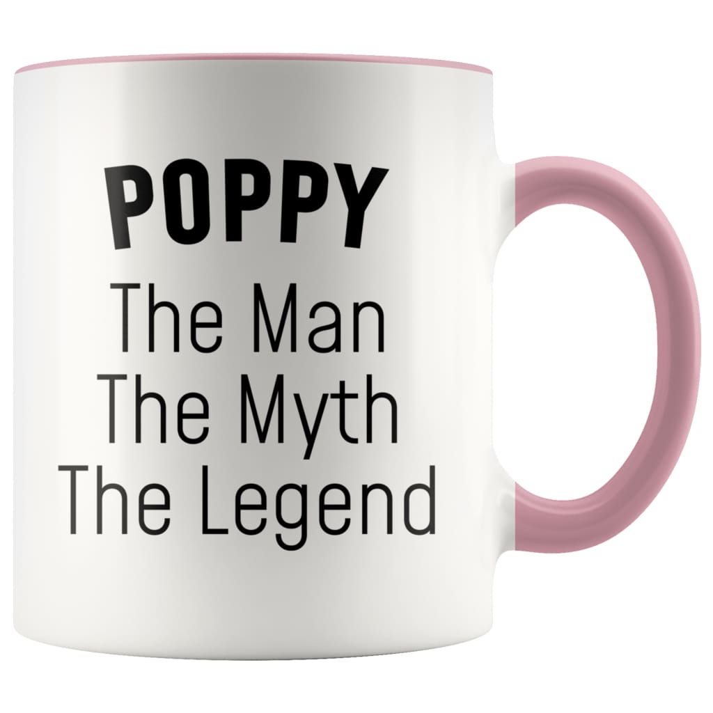Poppy Gifts Poppy The Man The Myth The Legend Poppy Christmas Birthday Father's Day Coffee Mug — photo 5