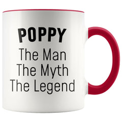 Load image into Gallery viewer, Poppy Gifts Poppy The Man The Myth The Legend Poppy Christmas Birthday Father&amp;#39;s Day Coffee Mug