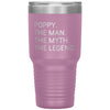 Poppy Gifts The Man The Myth The Legend Gift for Poppy Travel Cup Mug Insulated Vacuum Tumbler 30 oz $39.99 | Light Purple Tumblers