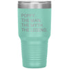 Poppy Gifts The Man The Myth The Legend Gift for Poppy Travel Cup Mug Insulated Vacuum Tumbler 30 oz $39.99 | Teal Tumblers