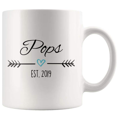 Pops Est. 2019 Coffee Mug | New Pops Gift $14.99 | 11oz Mug Drinkware