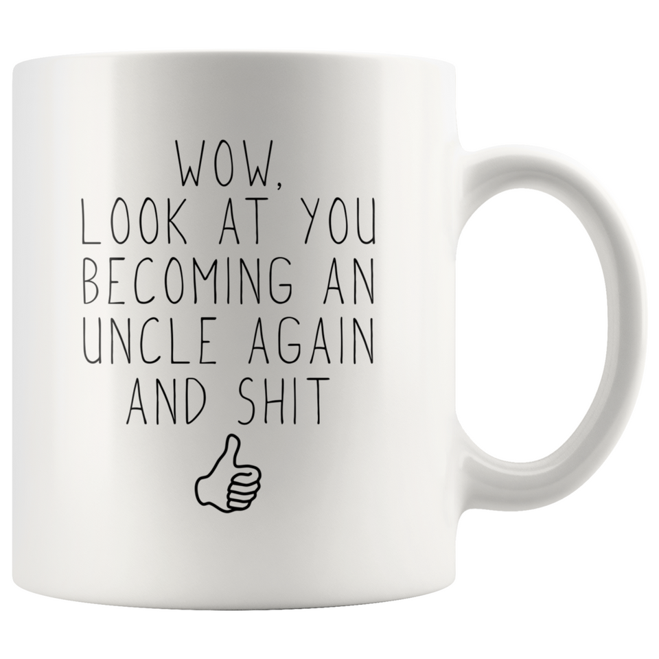 Pregnancy Announcement Uncle Again New Uncle Gift Uncle To Be Gifts Promoted To Uncle Mug